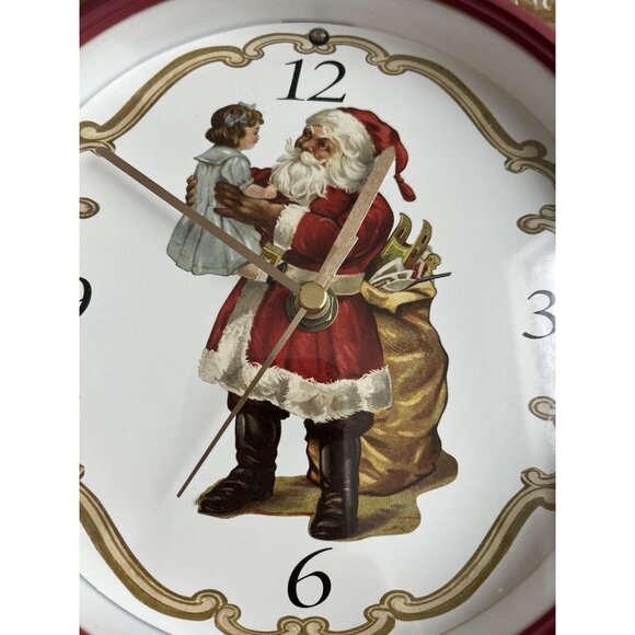 Mark Feldstein Christmas Carols Musical Clock Plays Different at Hour New in Box - Picture 3 of 8